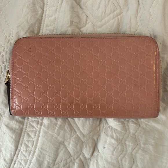 Pink Gucci Microguccissima GG Leather Wallet - Picture 9 of 11